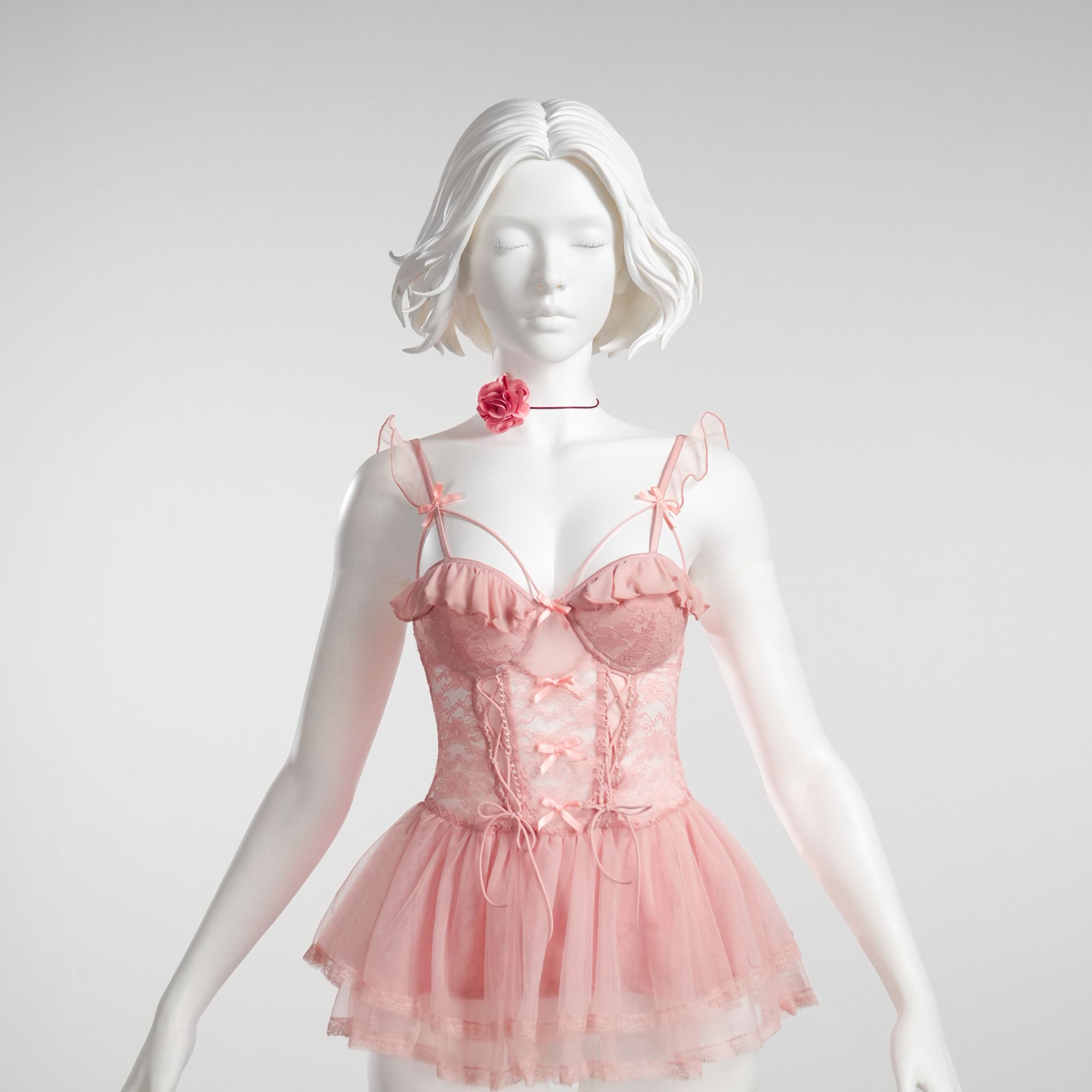 绮梦【80-210斤】大码新款法式蕾丝仙女气质时尚显瘦睡裙 4519