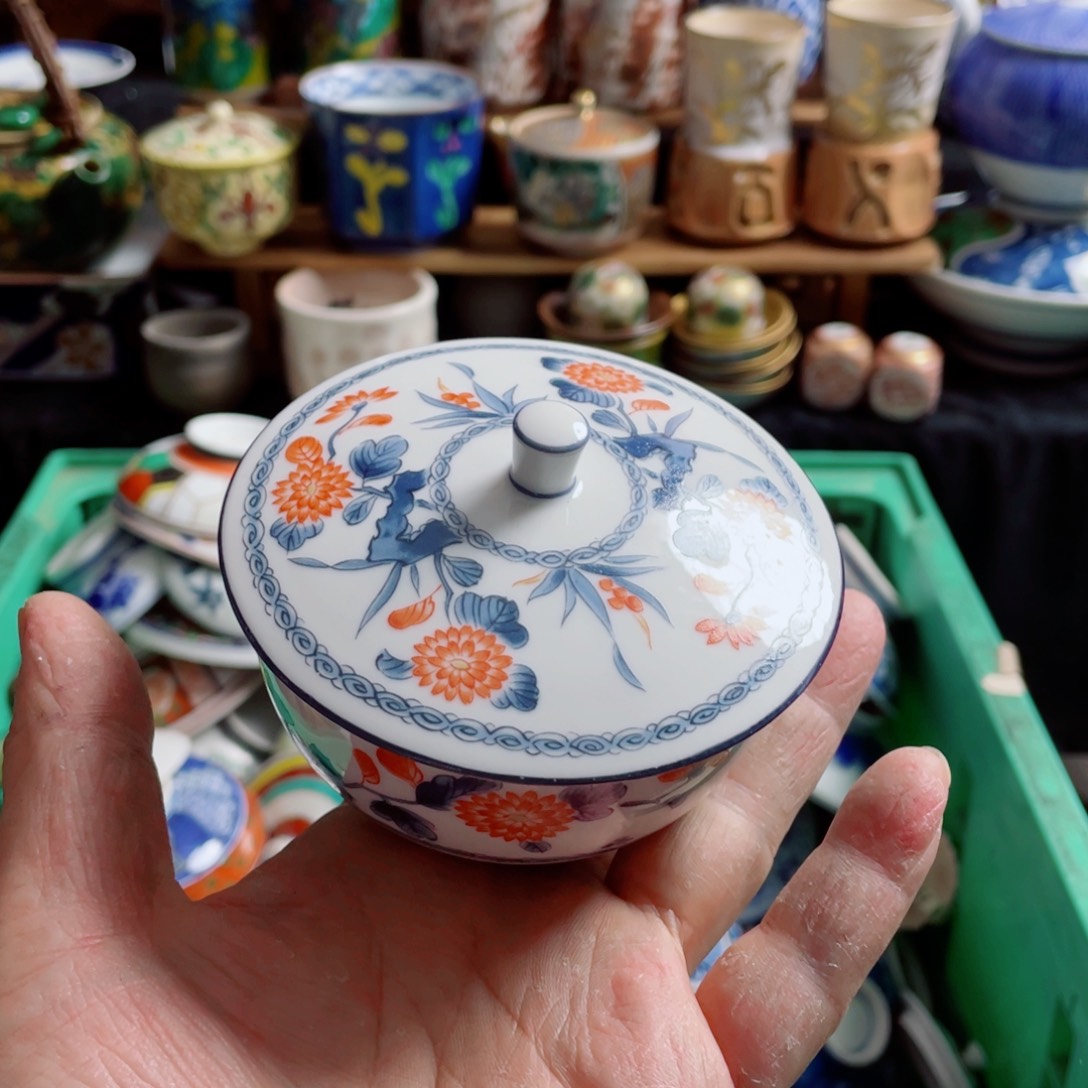 瓷片奶又卫门盖杯