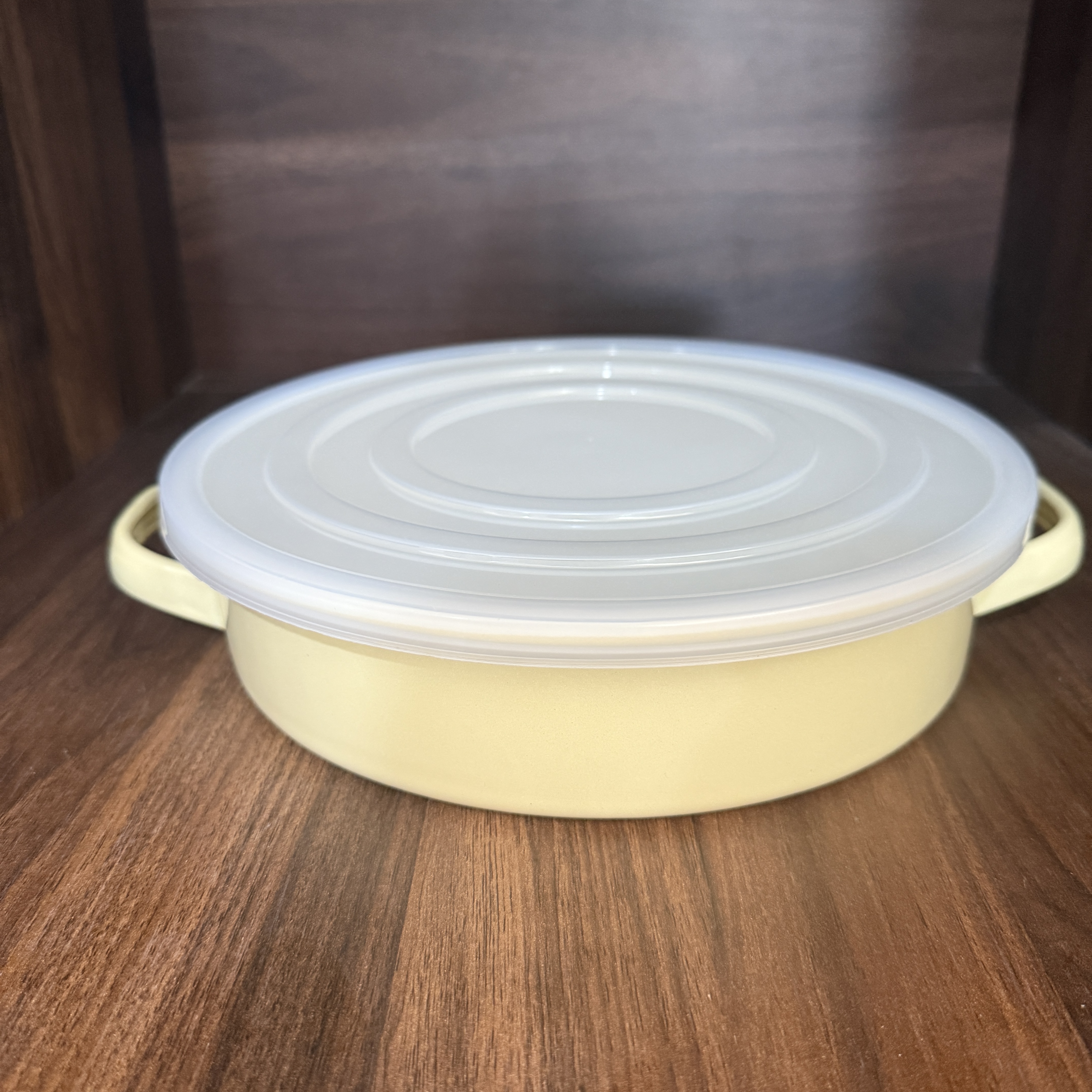 【设计师款】24CM  特厚 双耳大号奶黄色系列水果盘 饺子盘 烤盘