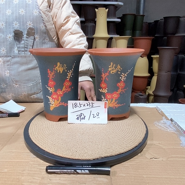 紫砂花盆紫砂花盆