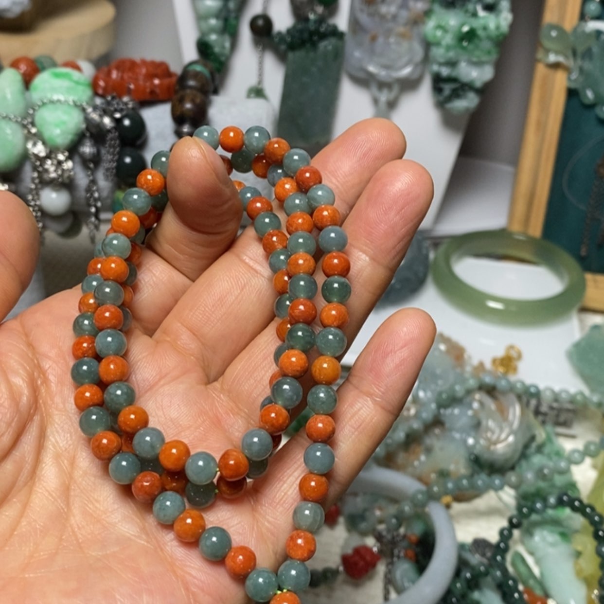 【闪购商品】蛇纹石玉吊坠未镶嵌