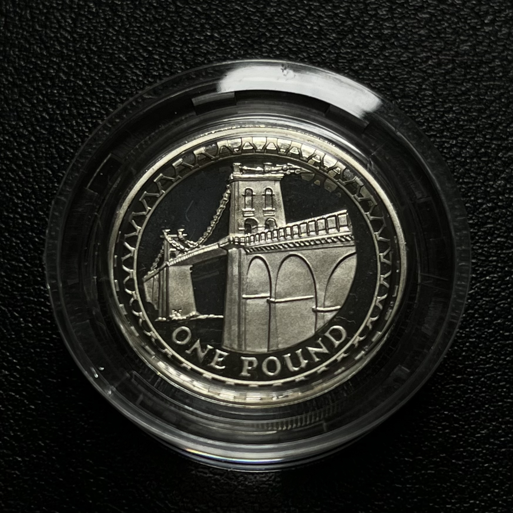 英国2005年老年伊丽莎白1镑精铸银币 原盒证书齐全2号