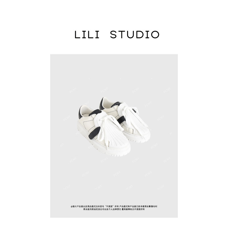 「贝壳头」不理理冬季新款小众女装简约时尚休闲百搭松糕休闲鞋