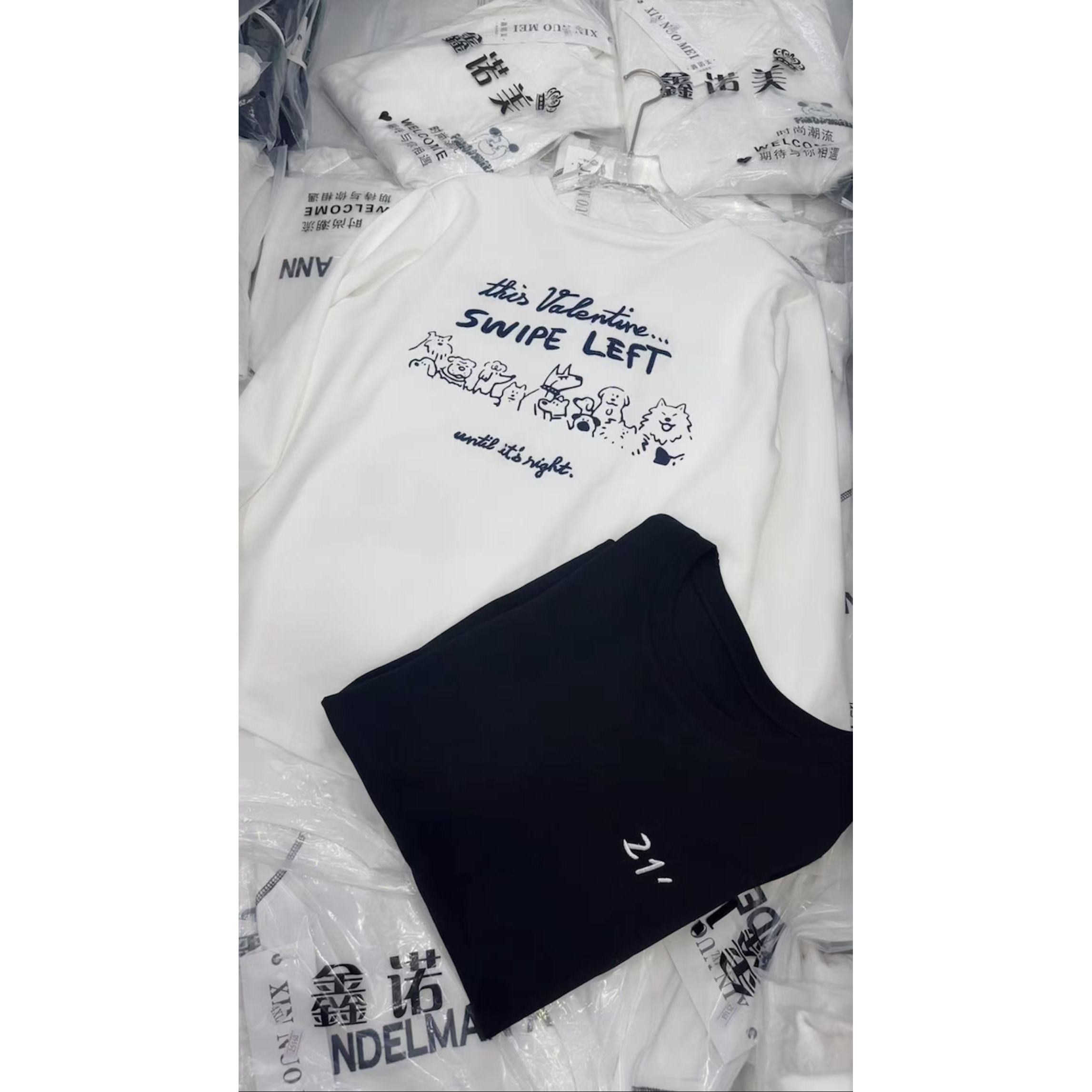 （满姐推荐）大码时尚显瘦潮牌棉T25097