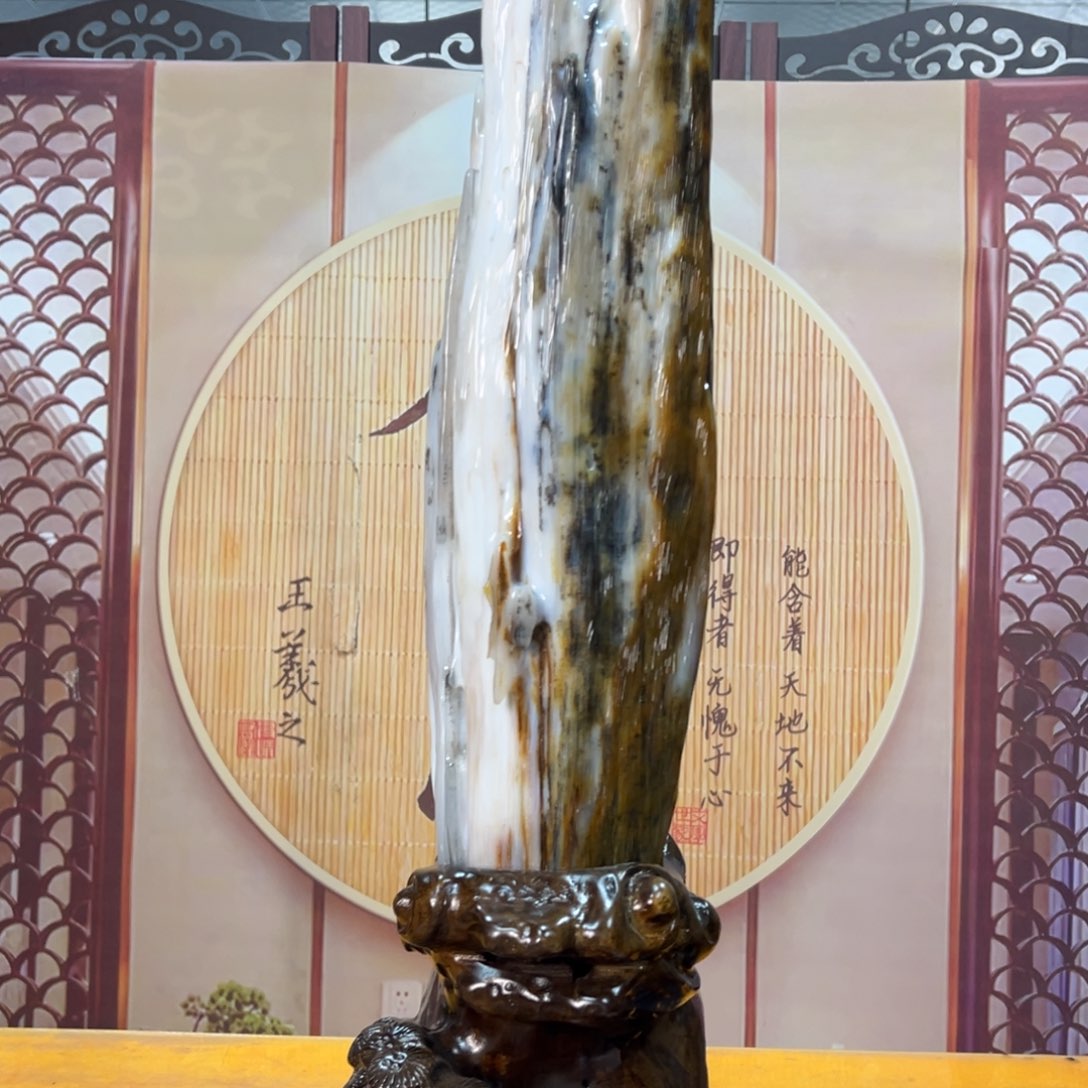 硅化玉（树化玉）未镶嵌摆件