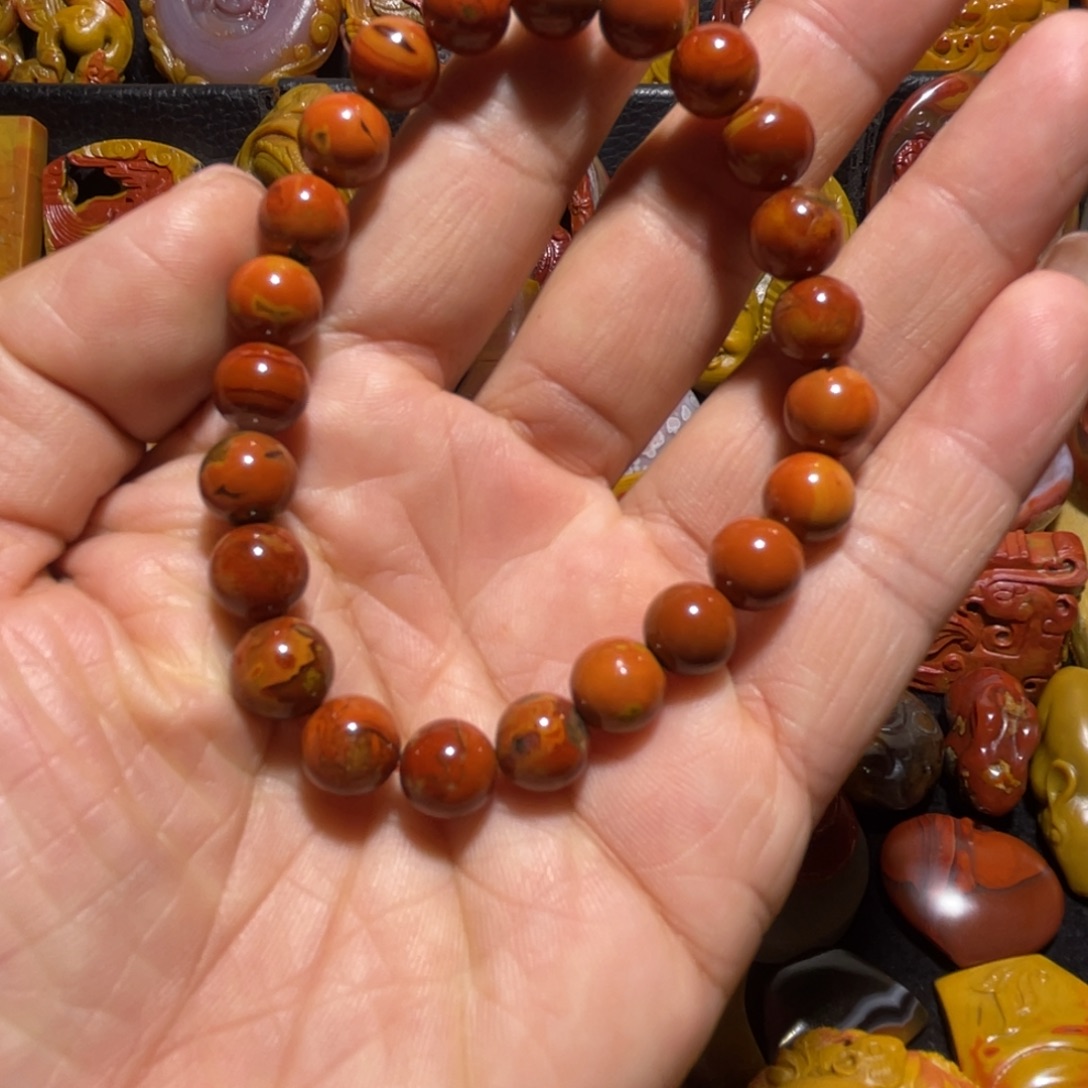 玛瑙/玉髓合金颈饰