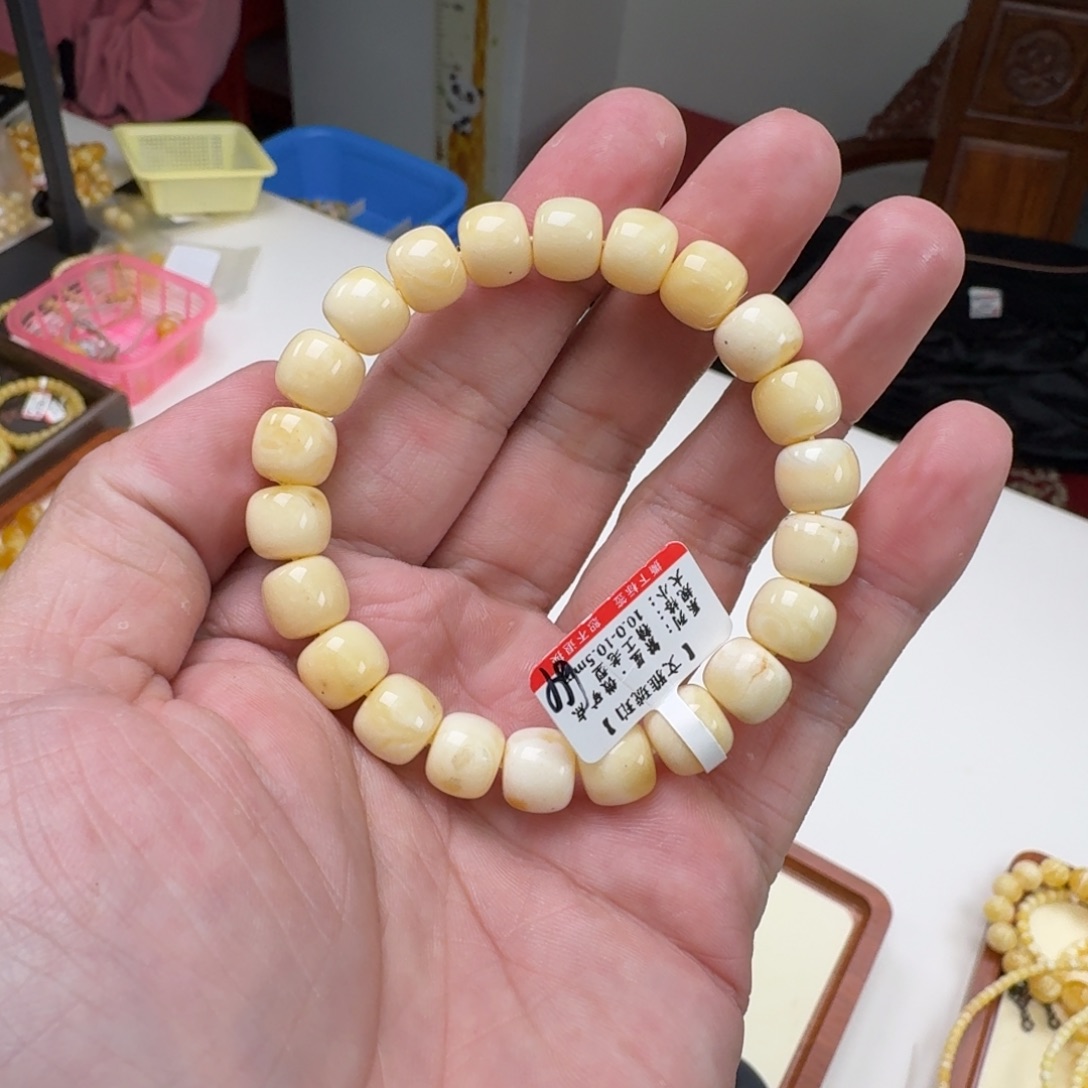 蜜蜡未镶嵌手链蜜蜡手串