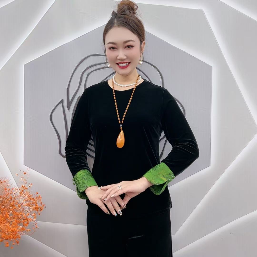 2615 新中式国风洋气减龄打底上衣