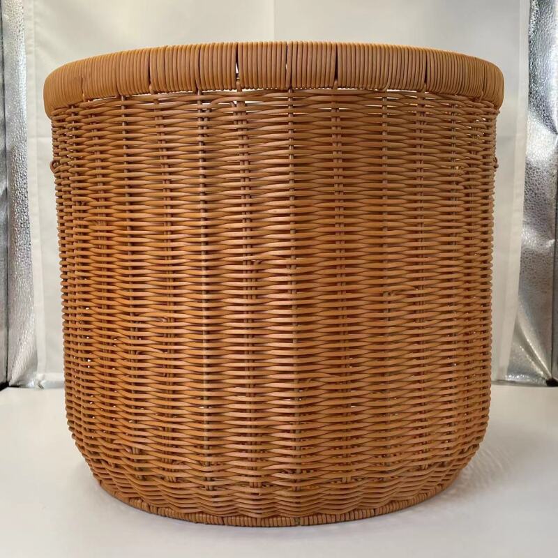 G19棕色大号加固脏衣娄双抽手家用收纳篮手工编织