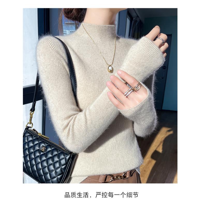 【山羊绒半高领】羊绒秋冬一线成衣修身女士半高领LH
