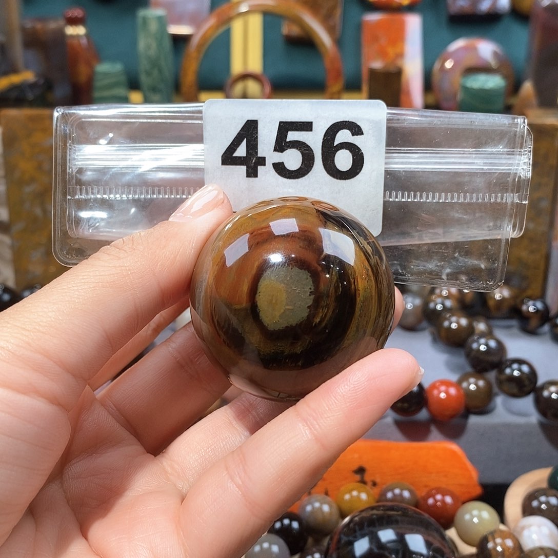 硅化玉天然北票硅化玉手把球未镶嵌天然北票硅化玉手把球