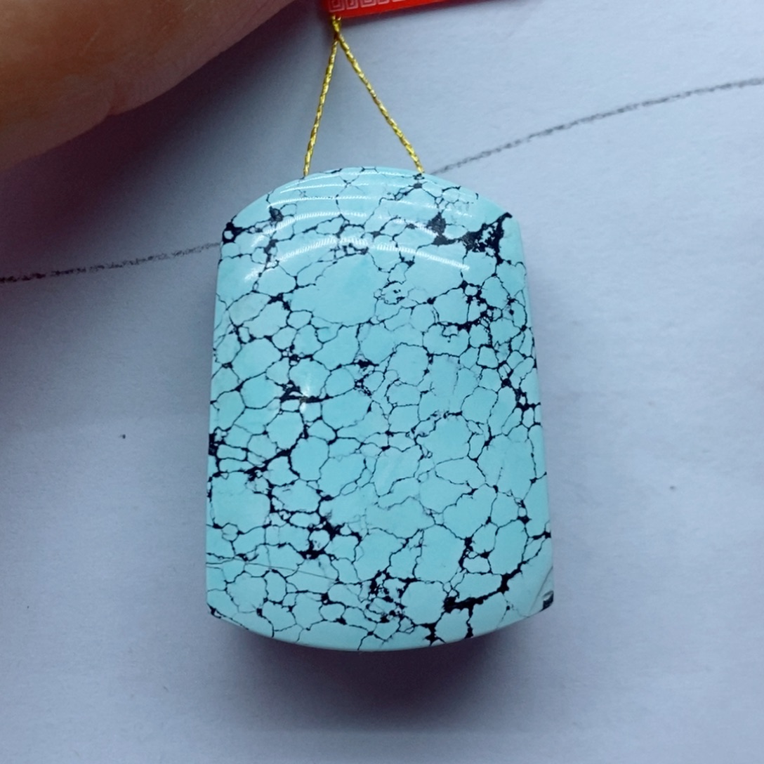 巴***球绿松石未镶嵌珠宝奇石