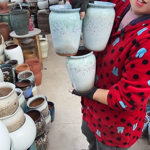 口14高20瑕疵盆子。