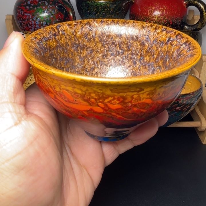 茶盏锦绣飞鸟秋水共长天一色