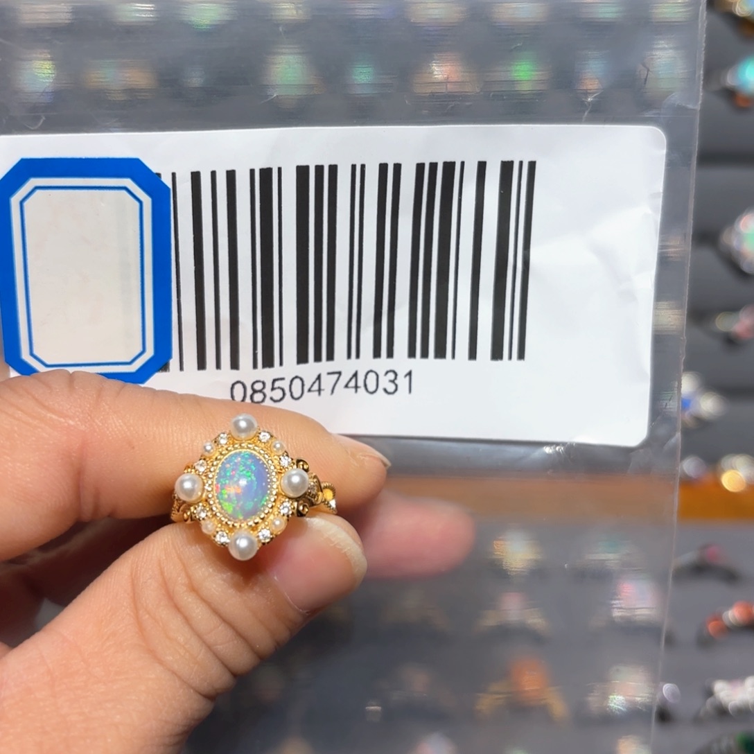 欧泊戒指银S925镶嵌是**呀戒指