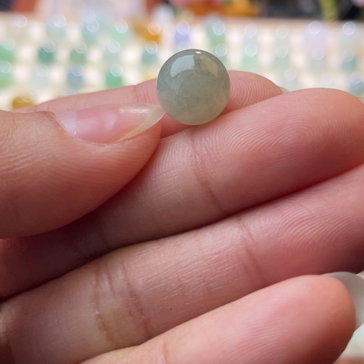 翡翠散珠莫兰迪圆珠10.3 无鉴赏