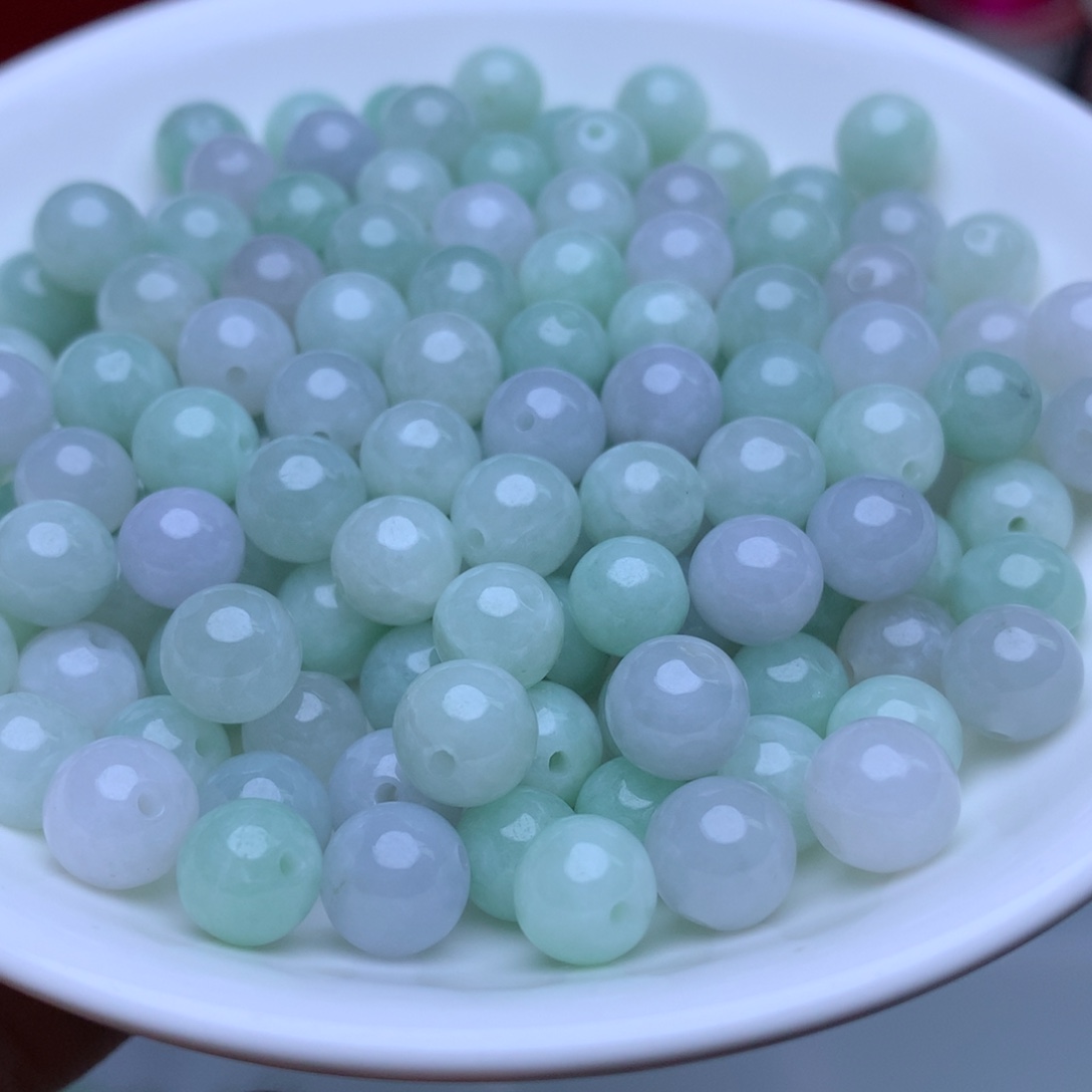 【闪购商品】未镶嵌手链翡翠卡7.5冰紫绿40个（微瑕 介意慎拍）