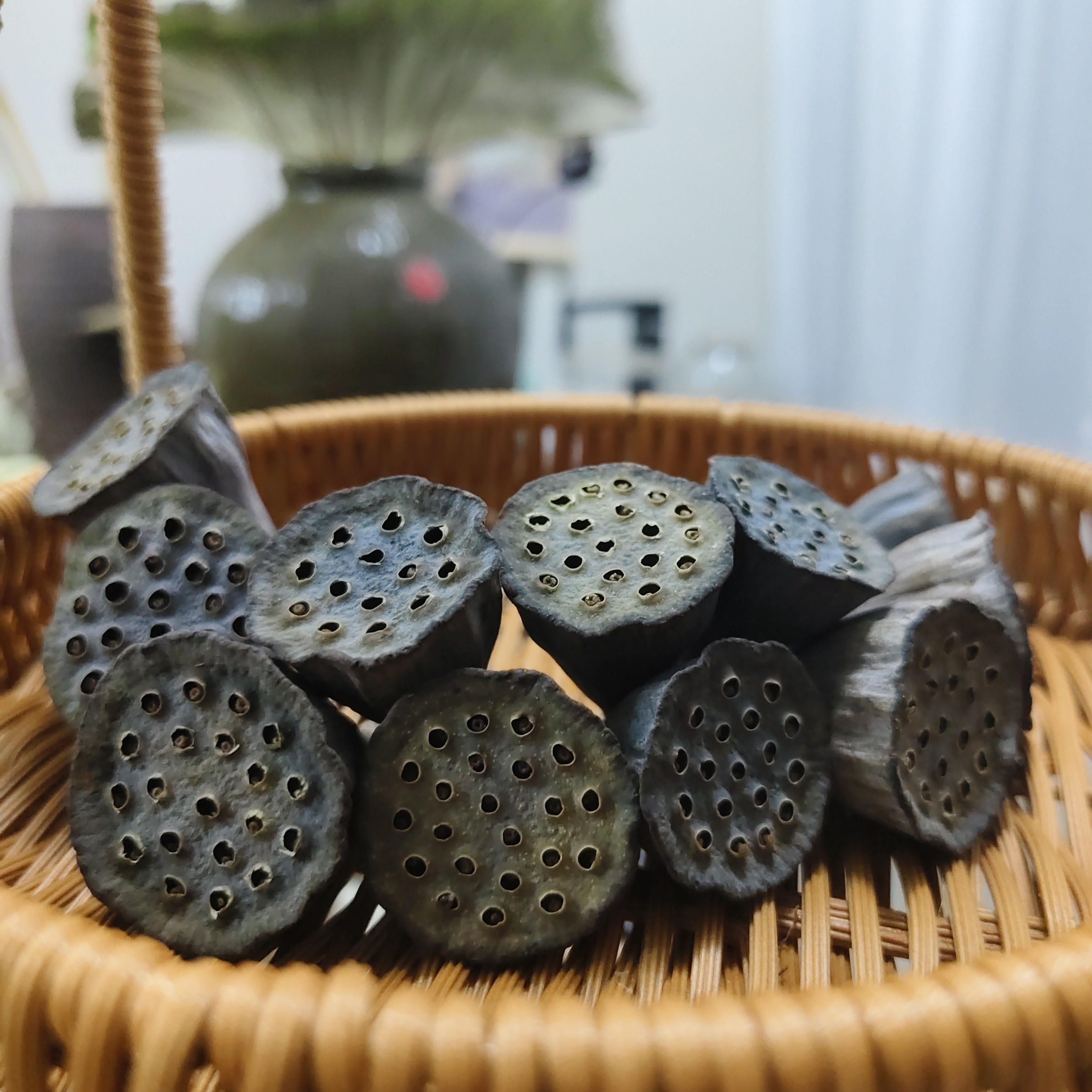 荷花里的莲蓬宝宝一串12个寓意12生肖12星座做车载挂饰茶室摆件