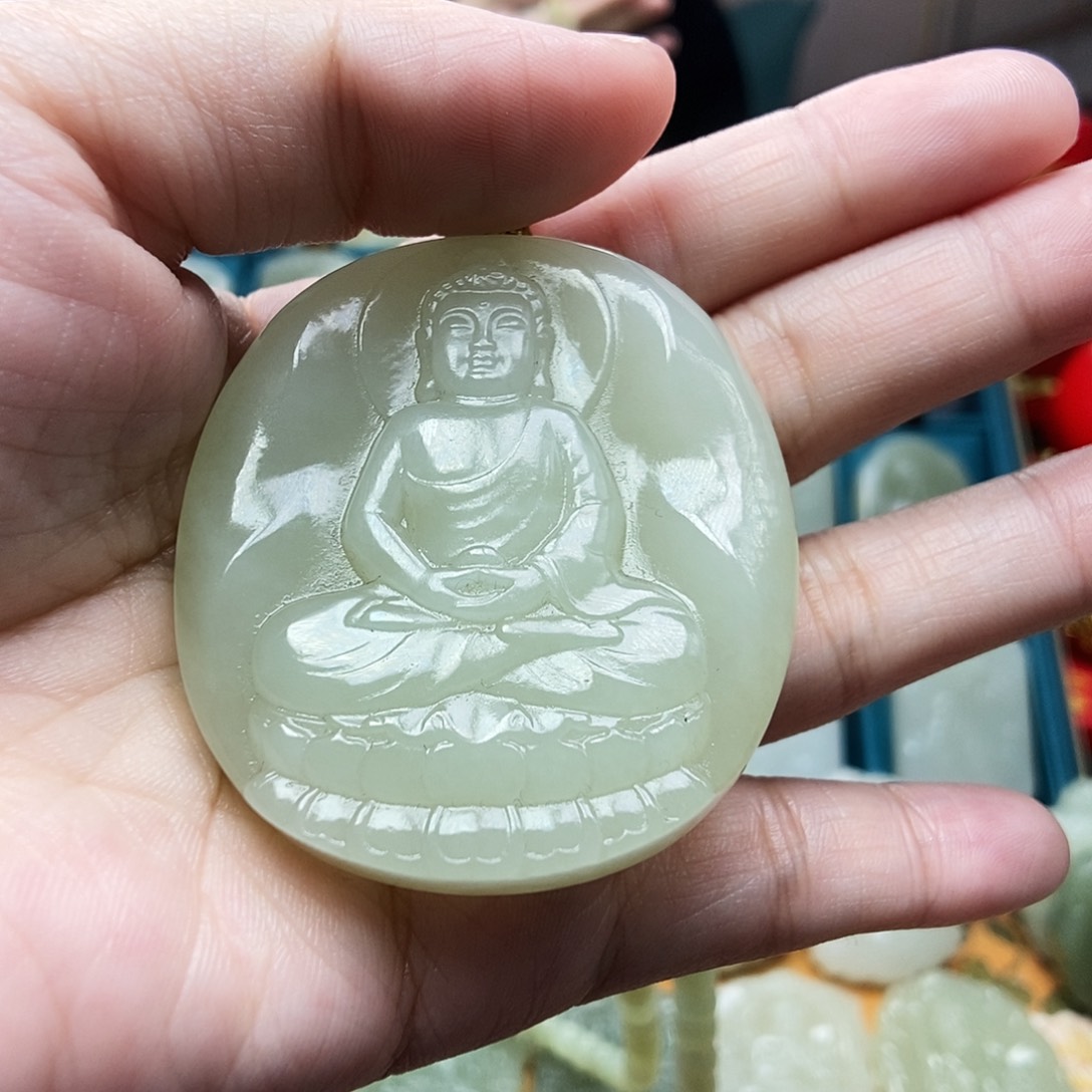 和田玉颈饰未镶嵌老*