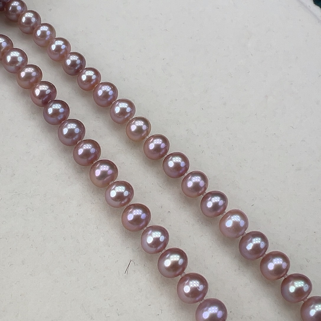 淡水珍珠颈饰银S925镶嵌➕7.8高品