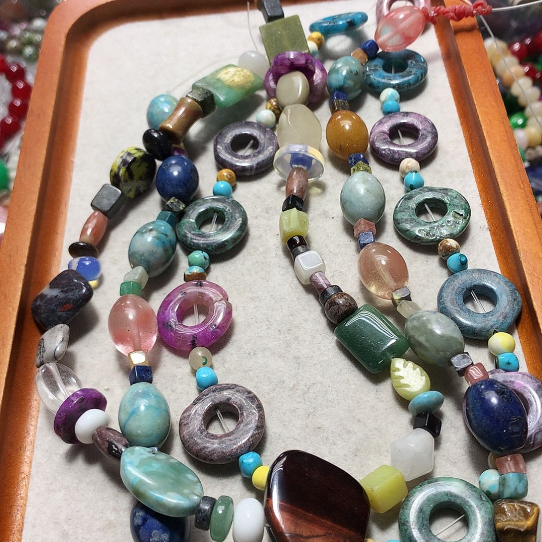 未镶嵌手串玛瑙/玉髓三条散珠