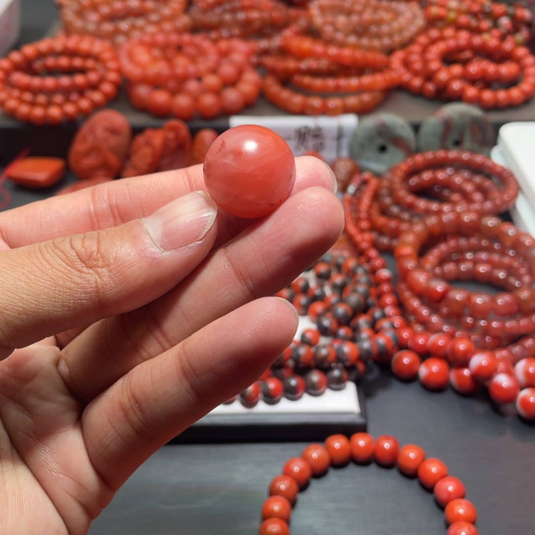 南红玛瑙手链未镶嵌