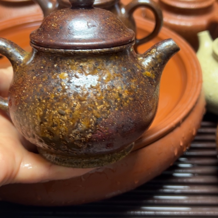 紫砂茶壶宜兴原矿金丝楠木