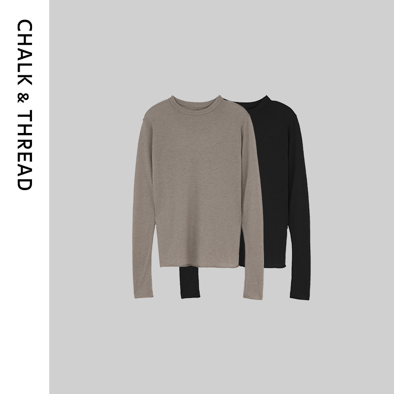 CHALK&THREAD裸感修身长袖T恤