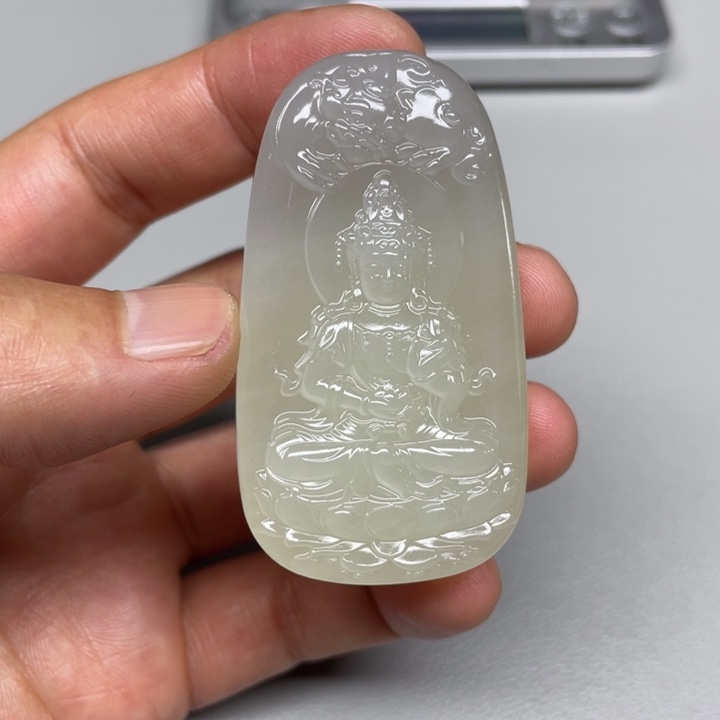 和田玉吊坠(不含链)未镶嵌我*谁