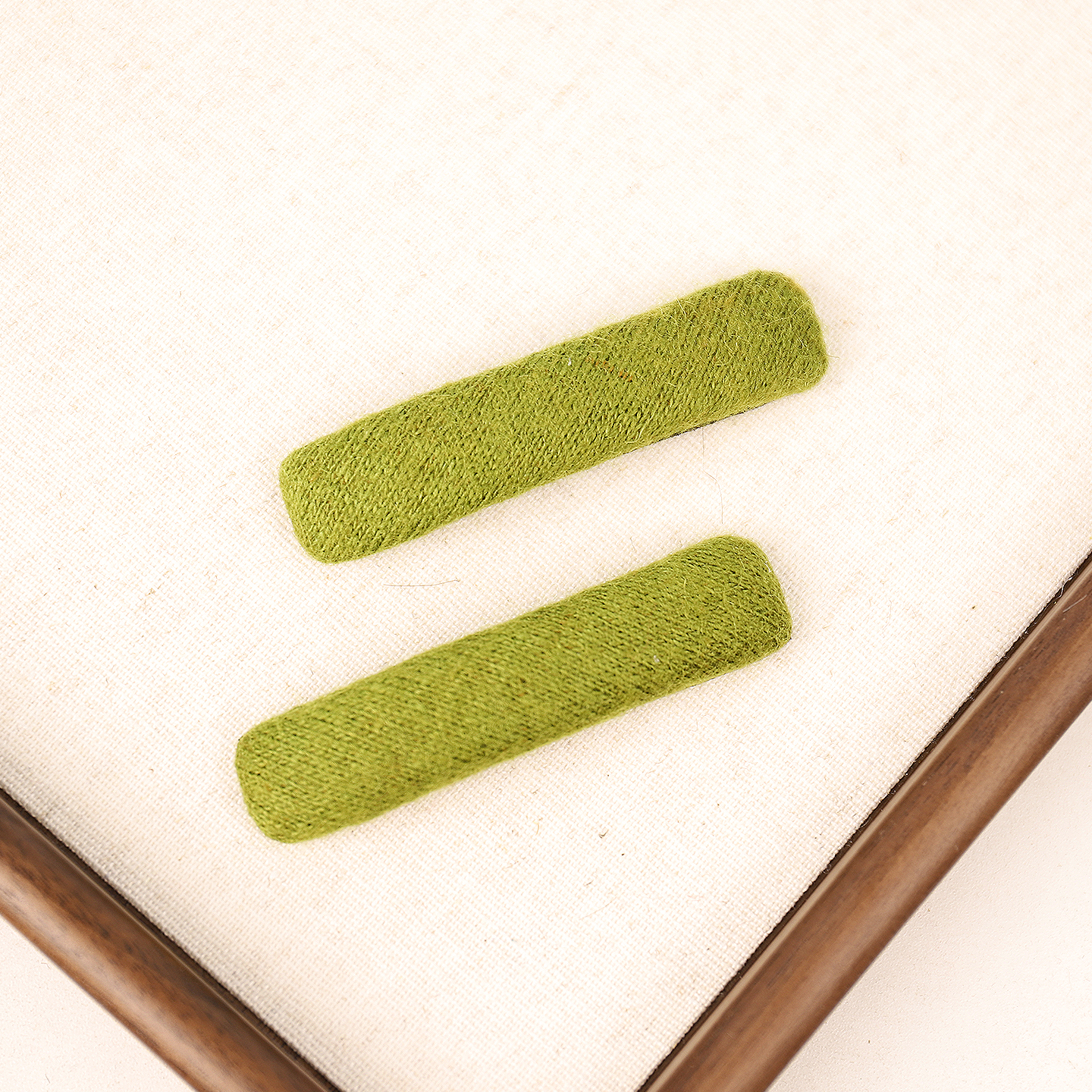 秋冬新款森系边夹复古风法式千金风女发夹糖果色ins发卡绿色夹子