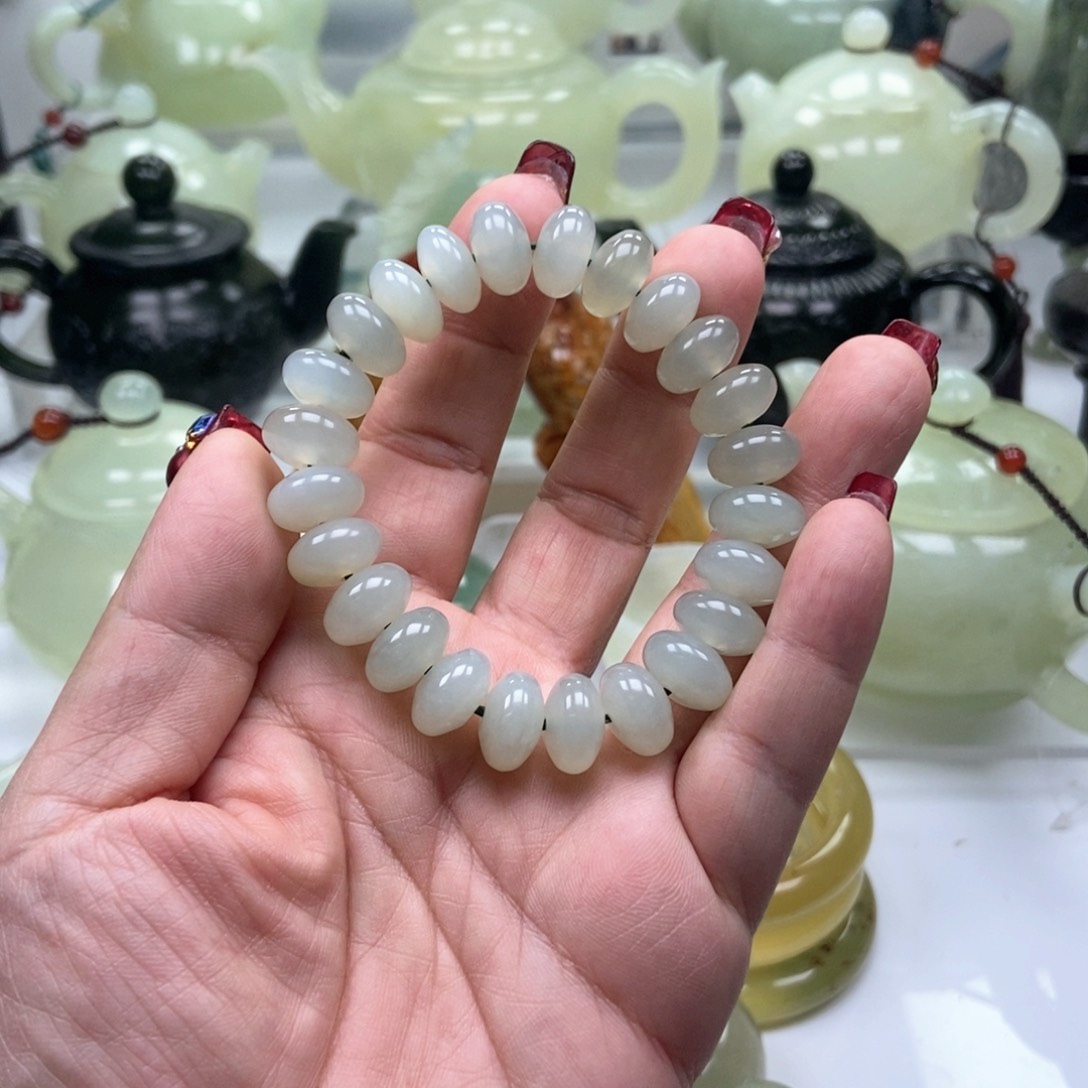 蛇纹石玉手链未镶嵌