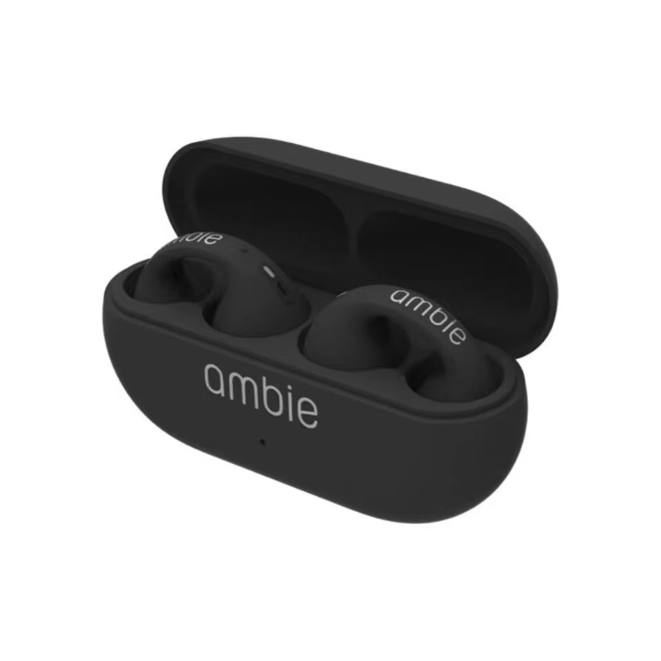 9新 AMBIE 真无线蓝牙耳机骨传导不入耳耳夹开放式AM-TW01