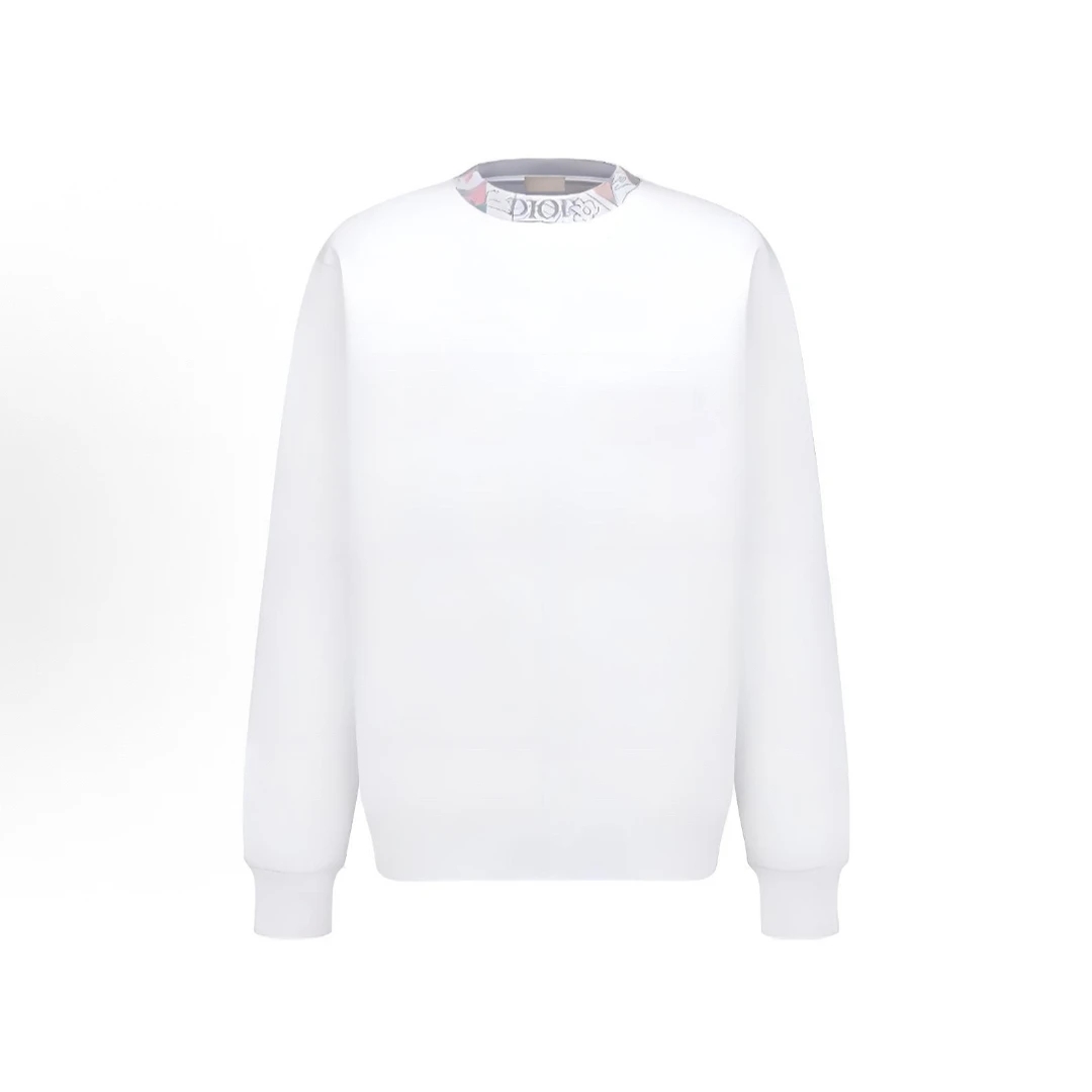 未使用 DIOR/迪奥 SS23领口字母印花长袖套头卫衣