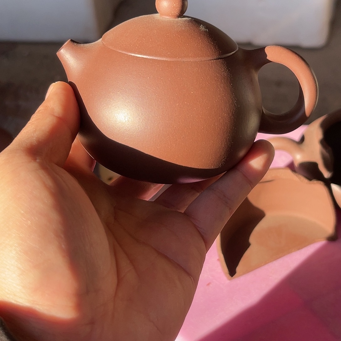 紫砂茶壶完美老紫泥西施