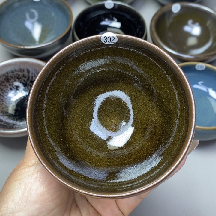 茶盏建窑建盏磨底柴烧主人杯