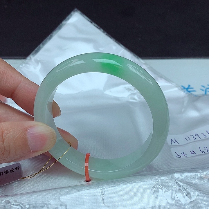 未镶嵌手镯翡翠54圈3931