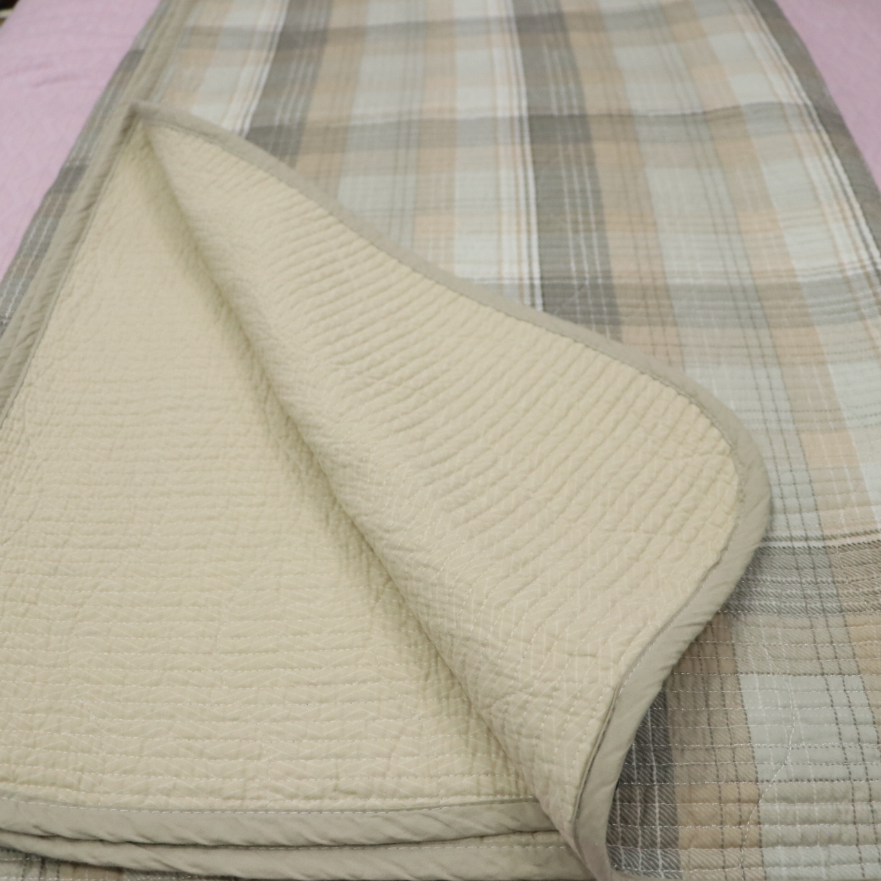 【床盖2米】全棉双人床盖●全棉密绗●布料全棉 〓