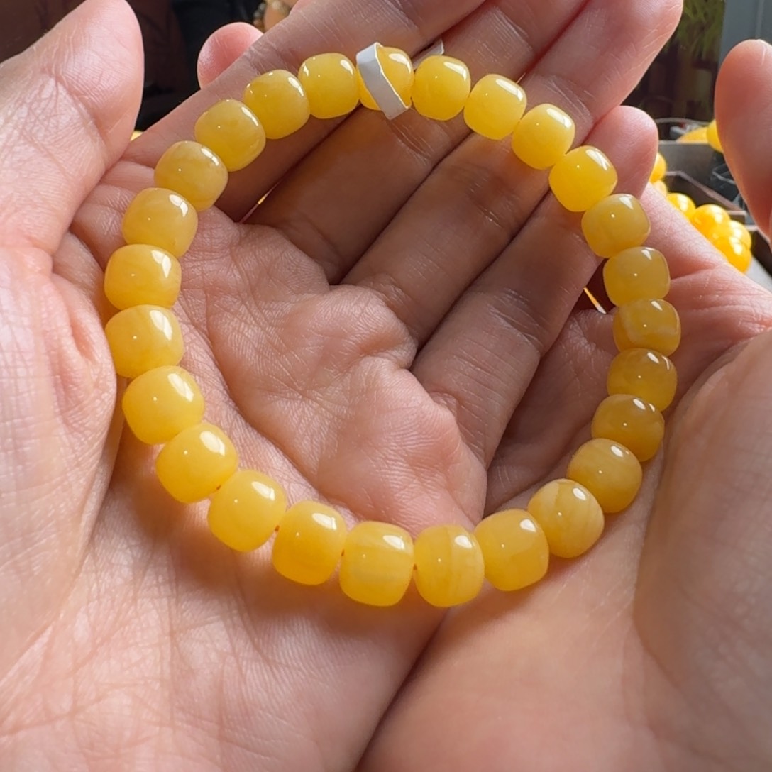 蜜蜡毛衣链未镶嵌宇**本