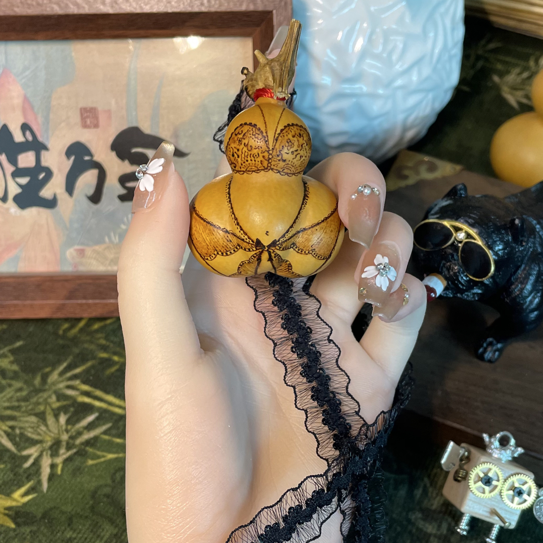 金蟾葫芦小内葫芦定制款，性情葫芦