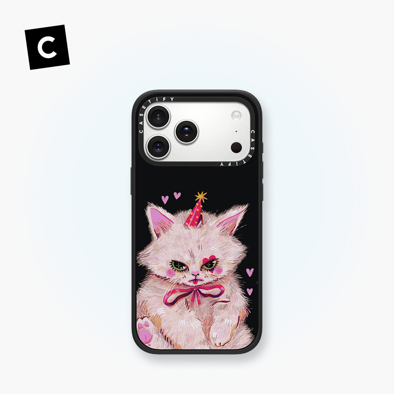 CASETiFY 浓妆艳抹的小猫 手机壳保护套防摔苹果iPhone16/17