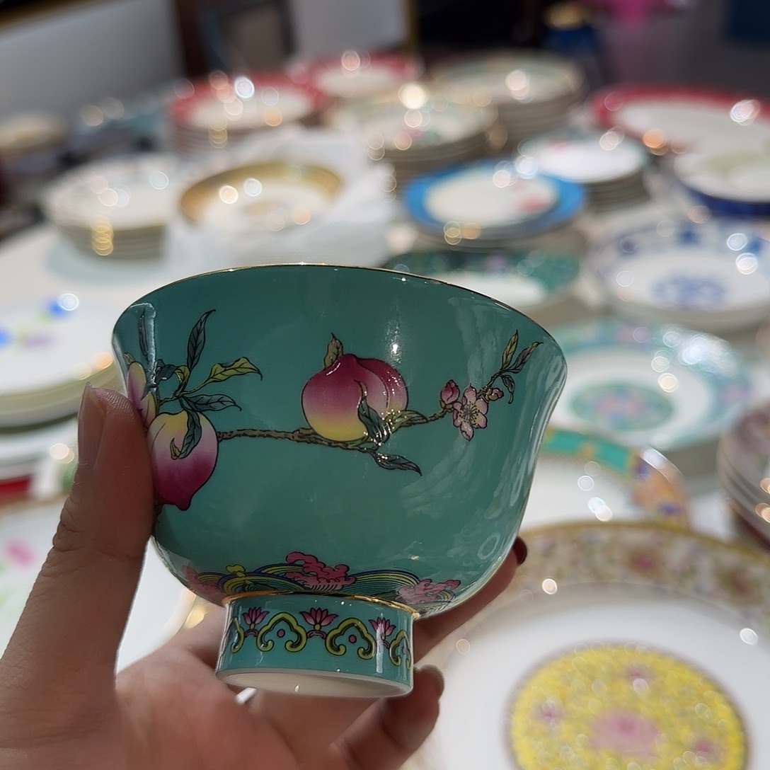 阿***周骨瓷珐琅彩工艺制作