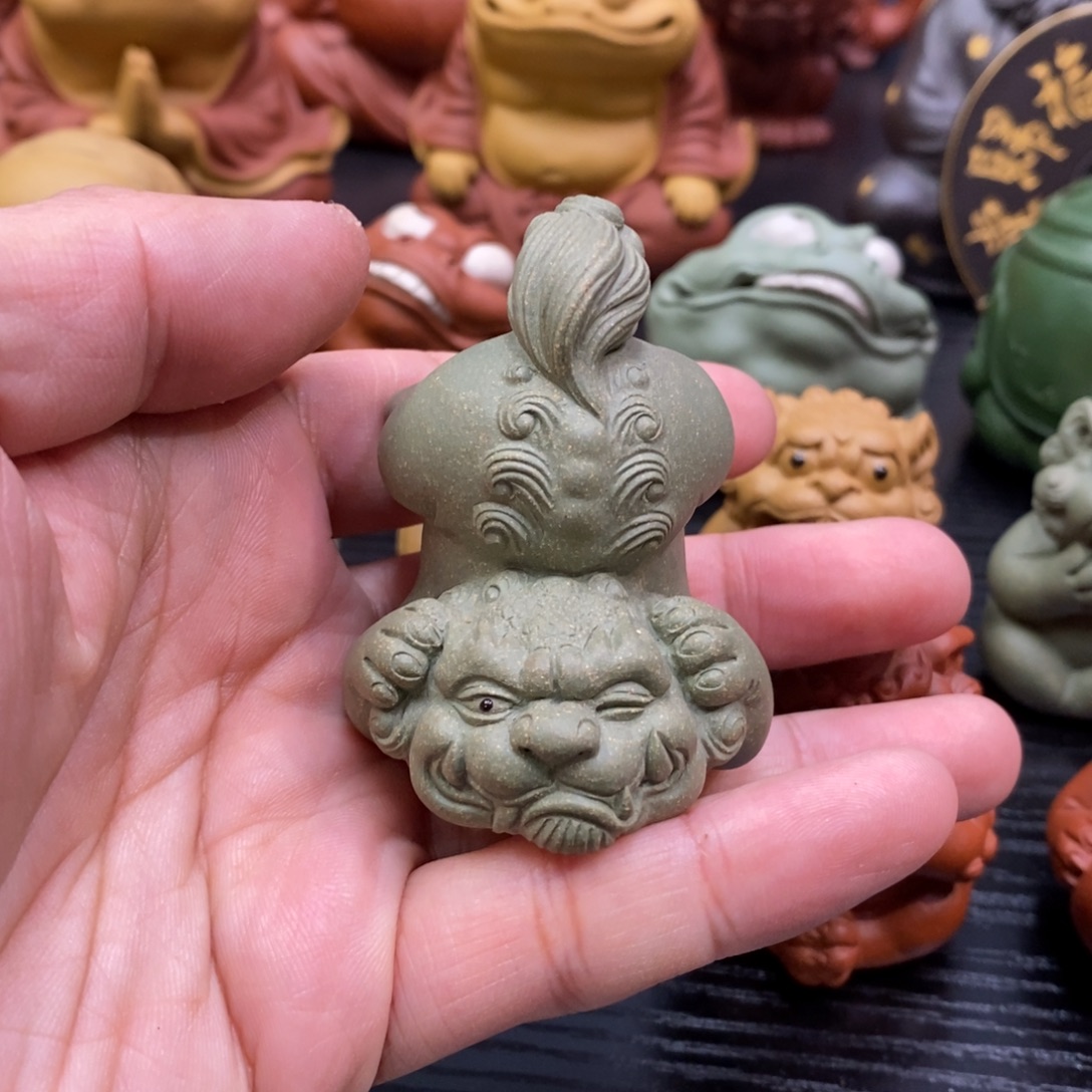 茶宠紫砂不听小狮