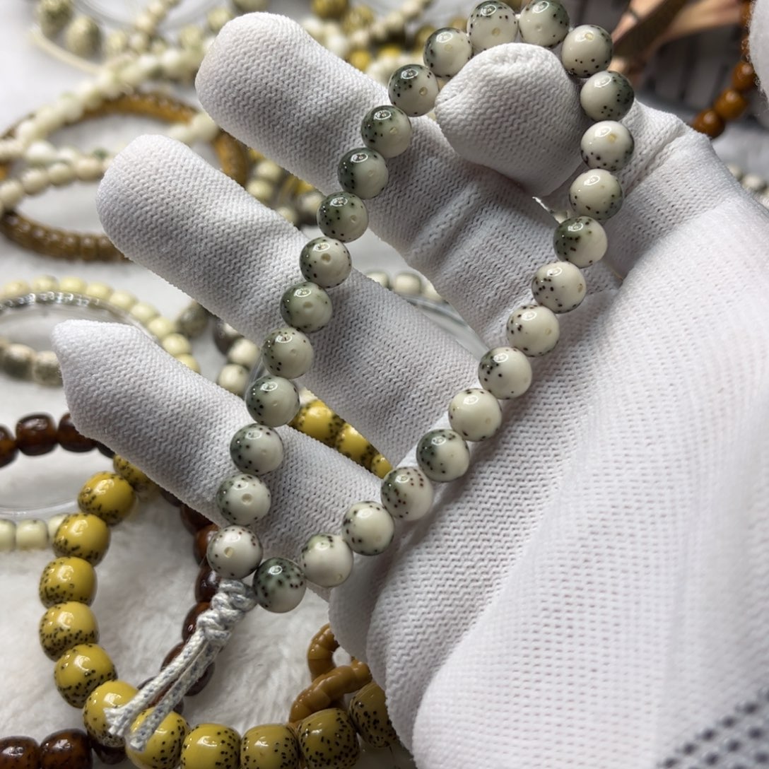 星月菩提手串她***天圆珠手持