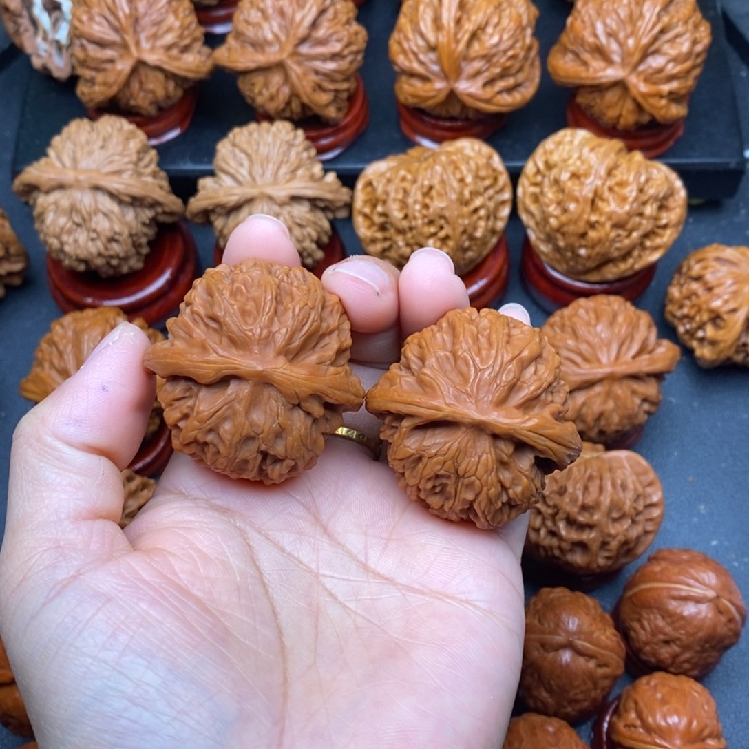 文玩核桃把件41宫灯练手对