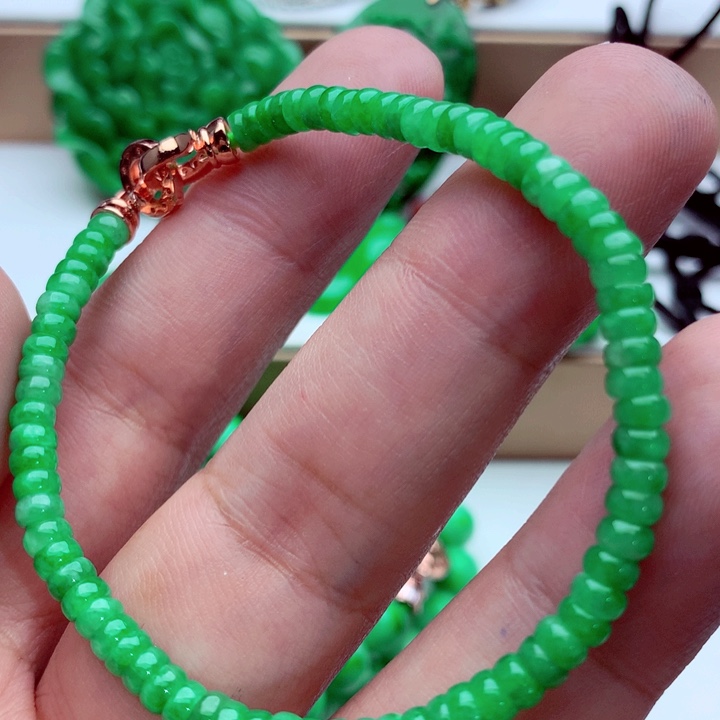 翡翠未镶嵌手链手串