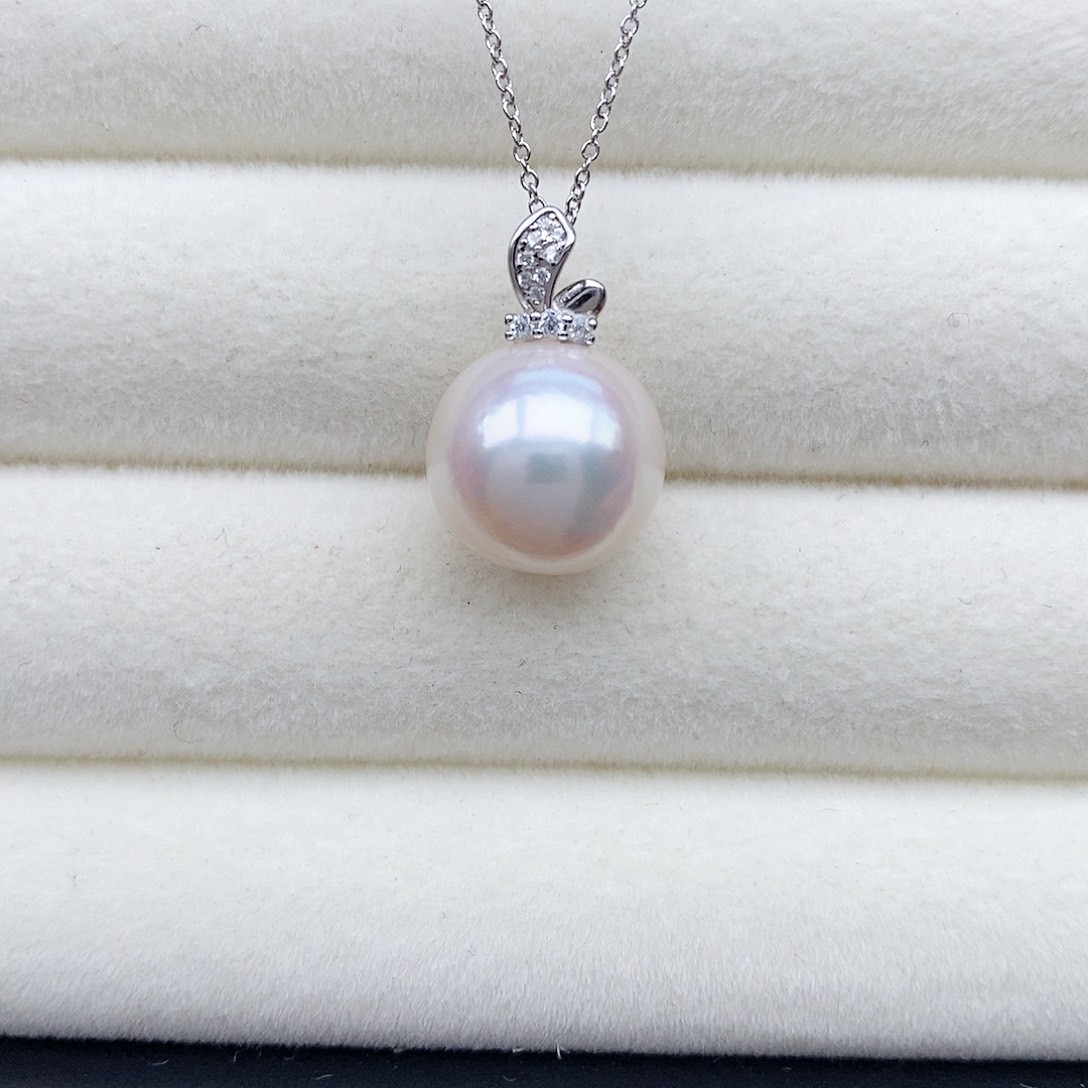 银S925镶嵌颈饰淡水珍珠