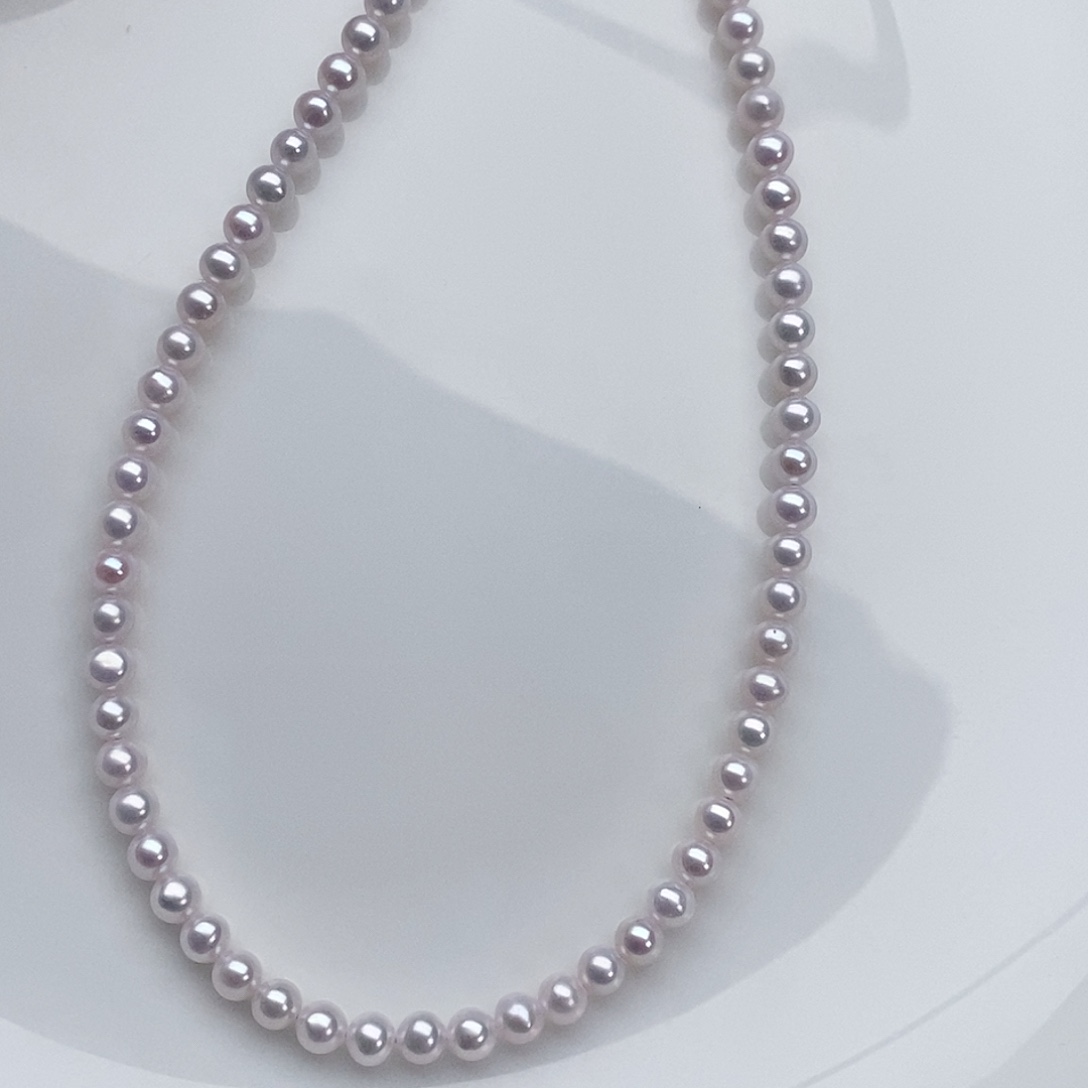 淡水珍珠颈饰银S925镶嵌