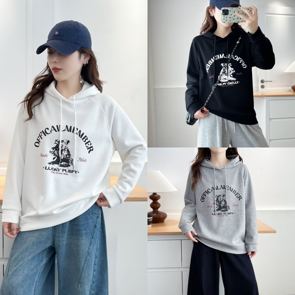 大码胖mm时尚长袖印花连帽卫衣女秋季新款潮酷宽松显瘦上衣2534