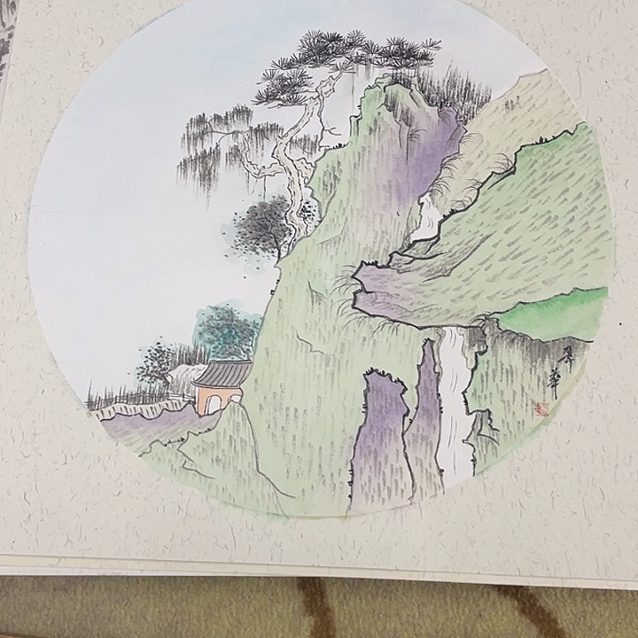 国画38-38卡纸作品艺