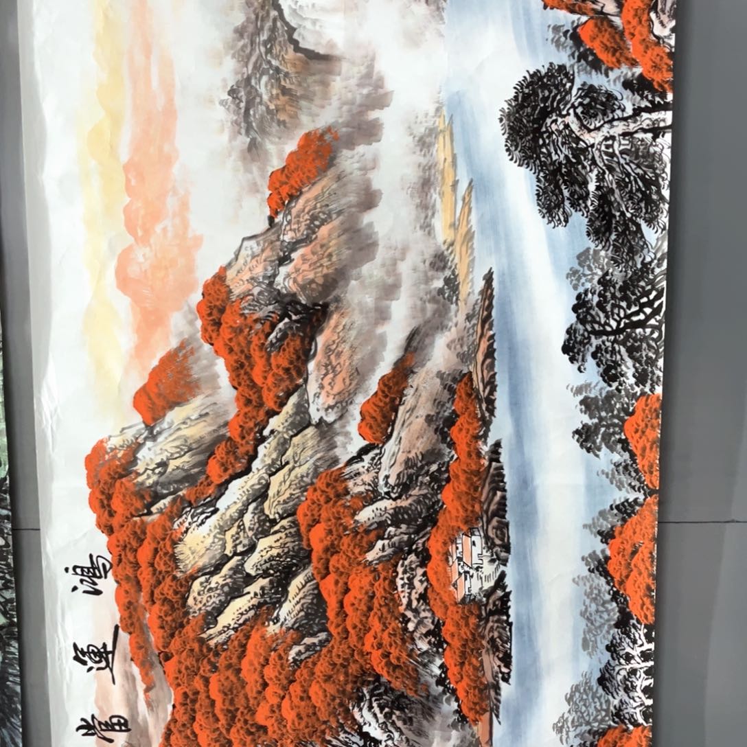 国画国画作品老师手绘